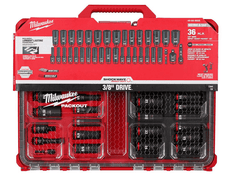 MILWAUKEE Milwaukee 49-66-6805 Shockwave Impact Duty Socket Set 3/8 Drive 36-Piece