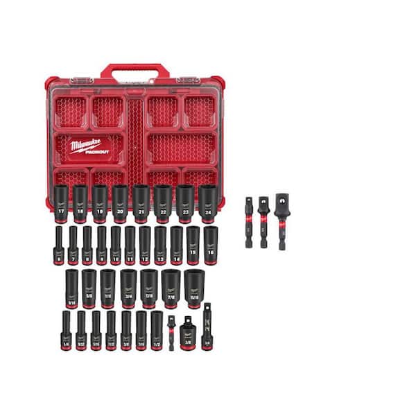 MILWAUKEE Milwaukee 49-66-6805 Shockwave Impact Duty Socket Set 3/8 Drive 36-Piece