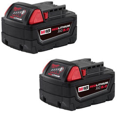 MILWAUKEE Milwaukee MILW-48-11-1852 M18 XC5 RedLithium Battery 18V (2-Pack) 48-11-1852