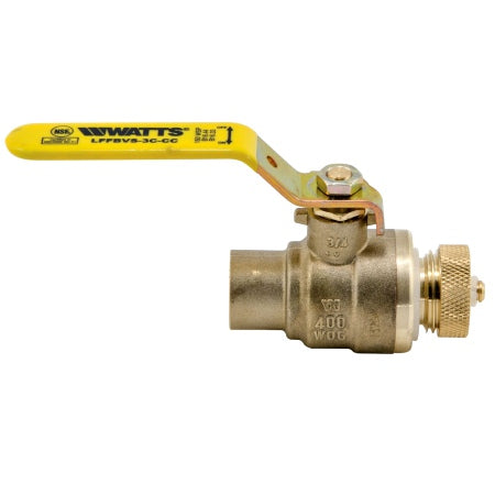 WATTS Watts Watts-0123476 Full Port Ball Valve Cap and Chain (1/2 inch) LFFBVS-3C-CC