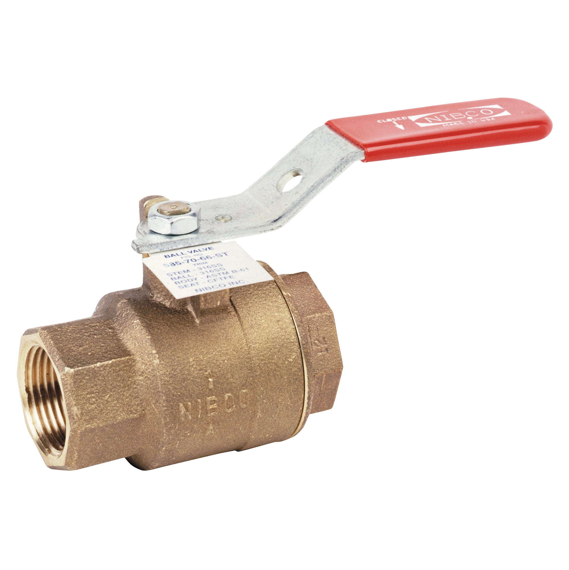 NIBCO Nibco 39923796295 Two Piece Quarter Turn Ball Valve Full Port (1.5 in/90 degree)