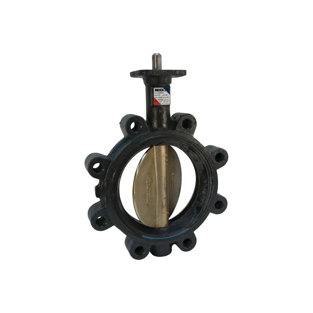 NIBCO Nibco 39923718457 LD-2000-5 200 psi (2 in Lug) Ductile Iron Butterfly Valve NLG110D