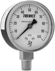 TRERICE Trerice 842615109323 800B 2 1/2 Inch Pressure Gauge 0-30 PSI (2.5 Inch Dial)