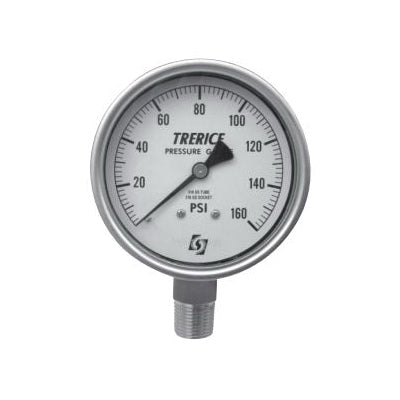 TRERICE Trerice 842615110558 4 in 700 Industrial Pressure Gauge (4 in) 700SS4004LA30/30