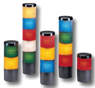 FEDERAL SIGNAL Federal Signal LSB-024-240 Litestak Status Indicator Light 24-240 VAC/VDC 0.76 Amp (3.3 x 3.93 x 3.93 in)