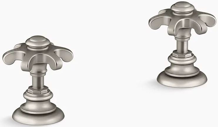 KOHLER Kohler 98068-3M-BN Artifacts Bathroom Sink Prong Handles (1 Pack)