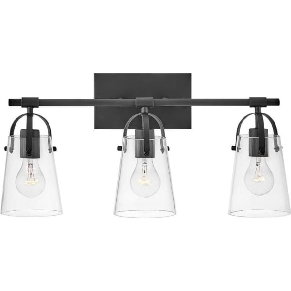 HINKLEY LIGHTING Hinkley Lighting 5133BK Foster Traditional/Modern Vanity Light 120 V (3) Lamps