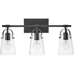 HINKLEY LIGHTING Hinkley Lighting 5133BK Foster Traditional/Modern Vanity Light 120 V (3) Lamps