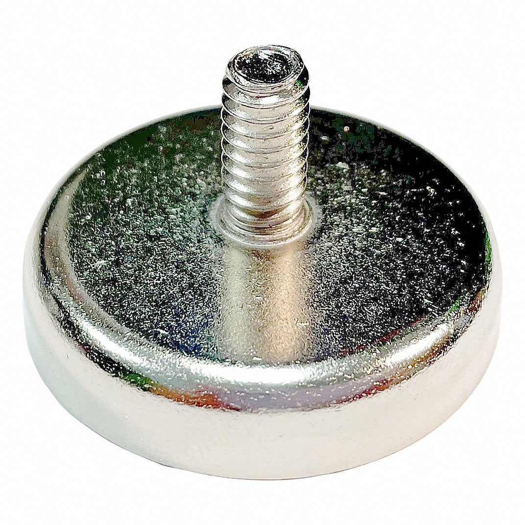 MASTER MAGNETICS Master Magnetics NACM141 neodymium threaded assembly 100lb pull 10.417 inchesD x 0.315 inchesThk