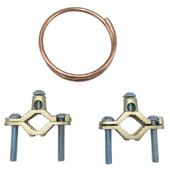 WAL-RICH Wal-Rich 2201050 bronze water heater grounding kit 1/2-1 inch w/12 inch 6g wire