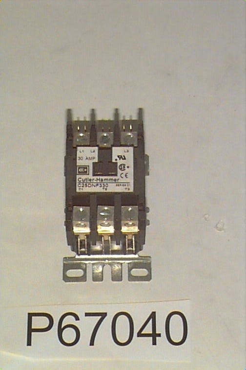 AAON Aaon P67040 Contactor 3 Pole 30 Amp 24V 600V Ch
