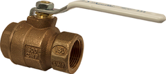 APOLLO VALVES Apollo Valves 77CLF10394A bronze 2 pcs full port ball valve with 2-1/4 inch stem extension and balancing stop 1/2 inch size 2 x FNPT