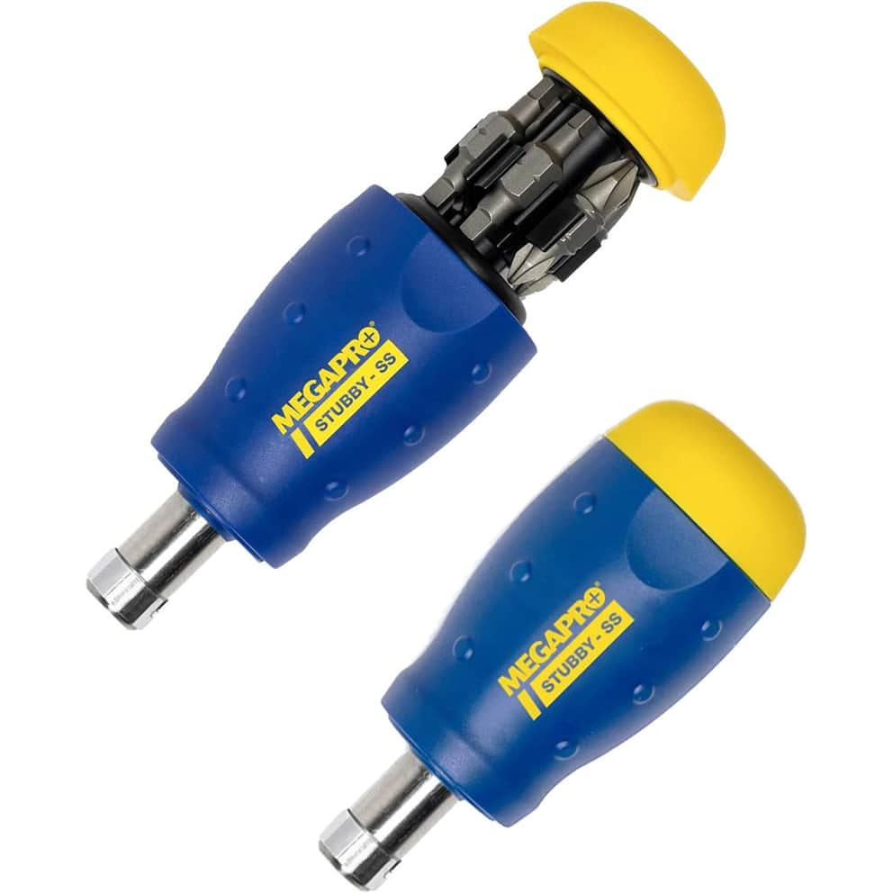 MEGAPRO Megapro 131STUBBY-C Stubby 13 in 1 Multi-bit Screwdriver 4-1/2 in.