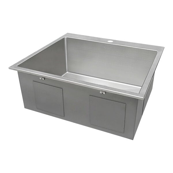 RUVATI Ruvati RVU6015 topmount laundry utility sink 25 inches x 22 inches x 12 inches tight radius deep 16 gauge stainless steel