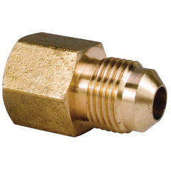 HOLYOKE FITTINGS Holyoke Fittings 46-84 Brass Straight Adapter 1/2 Flare X 1/4 Fpt