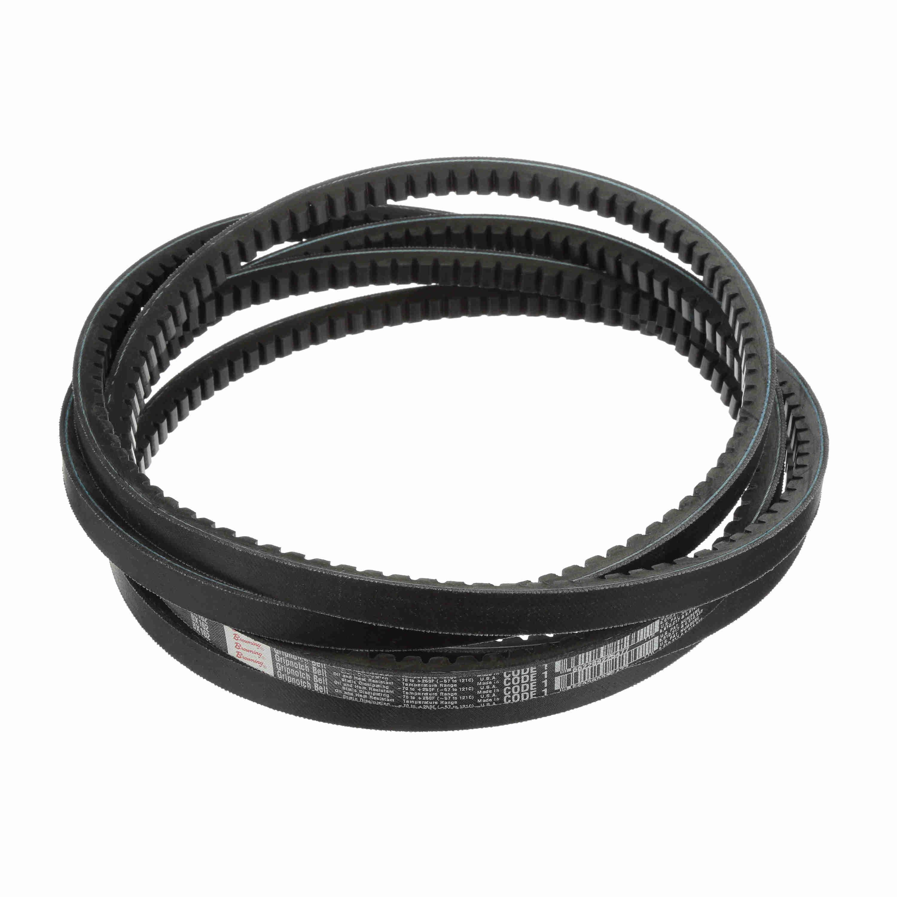 BROWNING Browning 1090166 BX162 Cogged V-belt 165 in Oal Bx Section