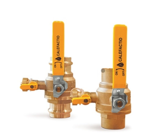 CALEFACTIO Calefactio bd100p Ball Valve High-flow Drain 1 in Brass