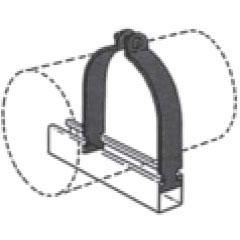CARPENTER & PATERSON Carpenter Paterson c1102ips-2 2-piece Rigid Pipe Clamp 2in