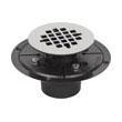 IPS Ips 63642 Adjustable Round Shower Drain 2x3 Inch Pvc