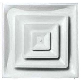 METAL-FAB Metal-fab l3c6 3-cone Square Diffuser 24x24 6 Inch White