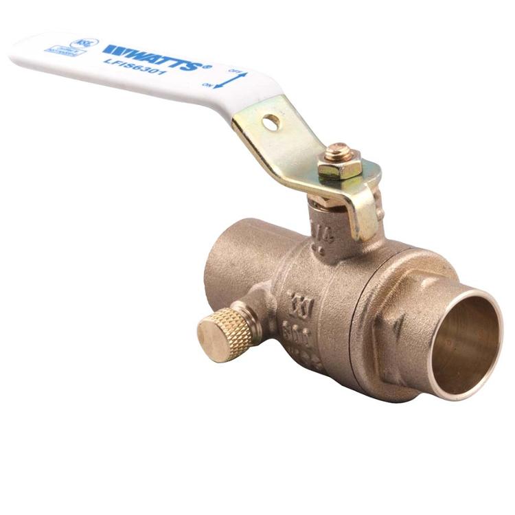WATTS Watts 123629 3/4 in Sweat Ball Waste Valve 600 Psi