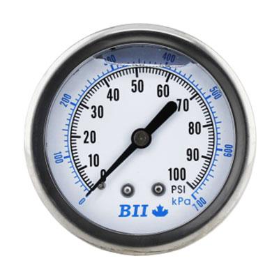 BOSHART Boshart pg25cbm-100-gnl Liquid Pressure Gauge 0-100 Psi