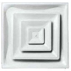 METAL-FAB Metal-fab l3c8 3-cone Square Diffuser 24x24 in 8 in Collar