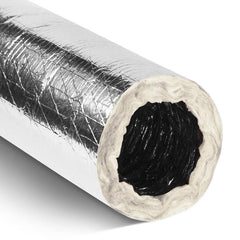 QUIETFLEX Quietflex 1884 Flex Duct 18 in X 25 Ft R8.0 Silver