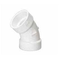 MUELLER STREAMLINE Mueller Streamline 5888 Pvc Dwv 4 Inch Hub 45 Elbow
