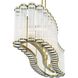 EUROFASE Eurofase 47240-018 Linear Chandelier 10-light 52 in Gold