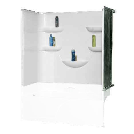 OASIS Oasis 4P-6032 Wht Walls Tub Shower Wall Set 60x32 4 Piece