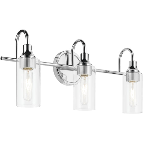KICHLER Kichler Kich 55211CH Vanity Light 3 Light Chrome