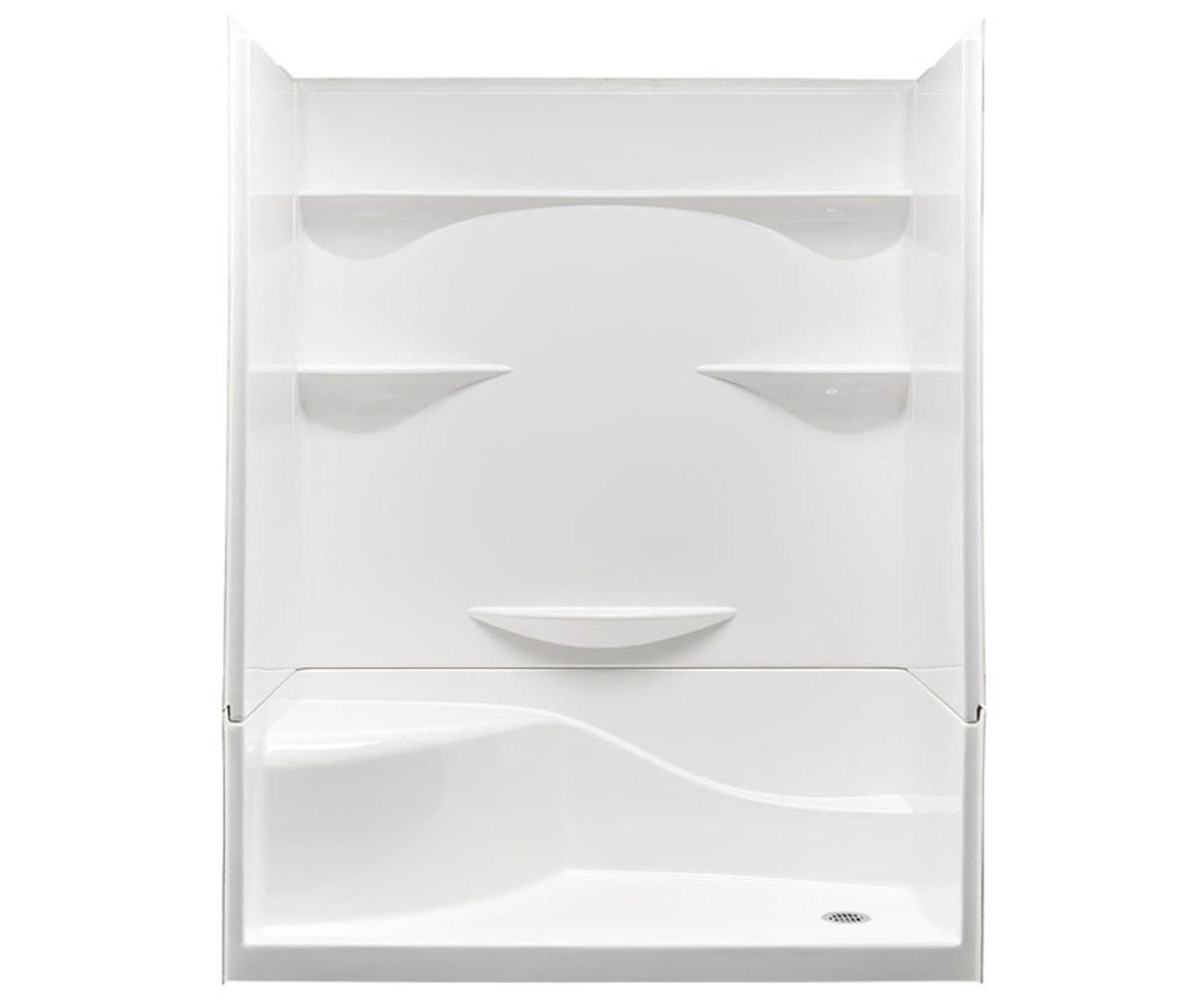LASCO Lasco 160304PS 60x30 Alcove Shower Kit Four Piece White
