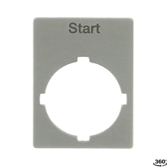ABB Abb Sk 615 550-44 Legend Plate Start Pushbutton