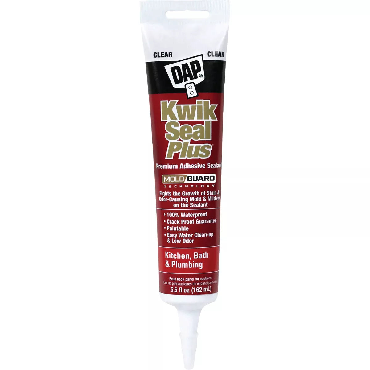 DO IT BEST Dap 790642 Kitchen Bath Siliconized Sealant 5.5 Oz Clear