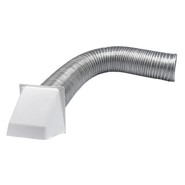 WAL-RICH Wal-rich 811104 Dryer Vent Kit 4 Inch X 8 Foot Metal Hose