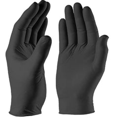 WAL-RICH Wal-rich 1839057 Black Nitrile Gloves Large 100/box