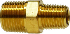 MIDLAND METAL Midland Metal 28221L Reducing Hex Nipple 3/8x1/8 Mnpt Brass