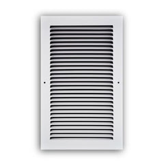RECTORSEAL Rectorseal 17008X14 1-way Steel Louver Grille 8x14 White