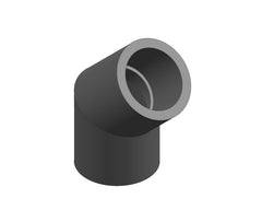 GEORG FISCHER Georg Fischer 817-025 Pvc 45 Degree Elbow 2.5 in Sch 80