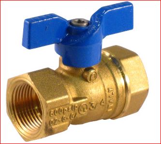 JOMAR Jomar T204 1/2 Gas Ball Valve 1/2 Inch Fnpt Brass