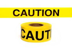 PRESCOLITE Prescolite B3104Y16 Caution Barricade Tape 3in X 1000ft 4 Mil