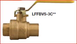 WATTS Watts LFFBVS-3C 1 2-piece Full Port Solder Brass Ball Valve