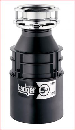 IN-SINK-ERATOR In-sink-erator BADGER-5XP W/cord Garbage Disposal 3/4 Hp