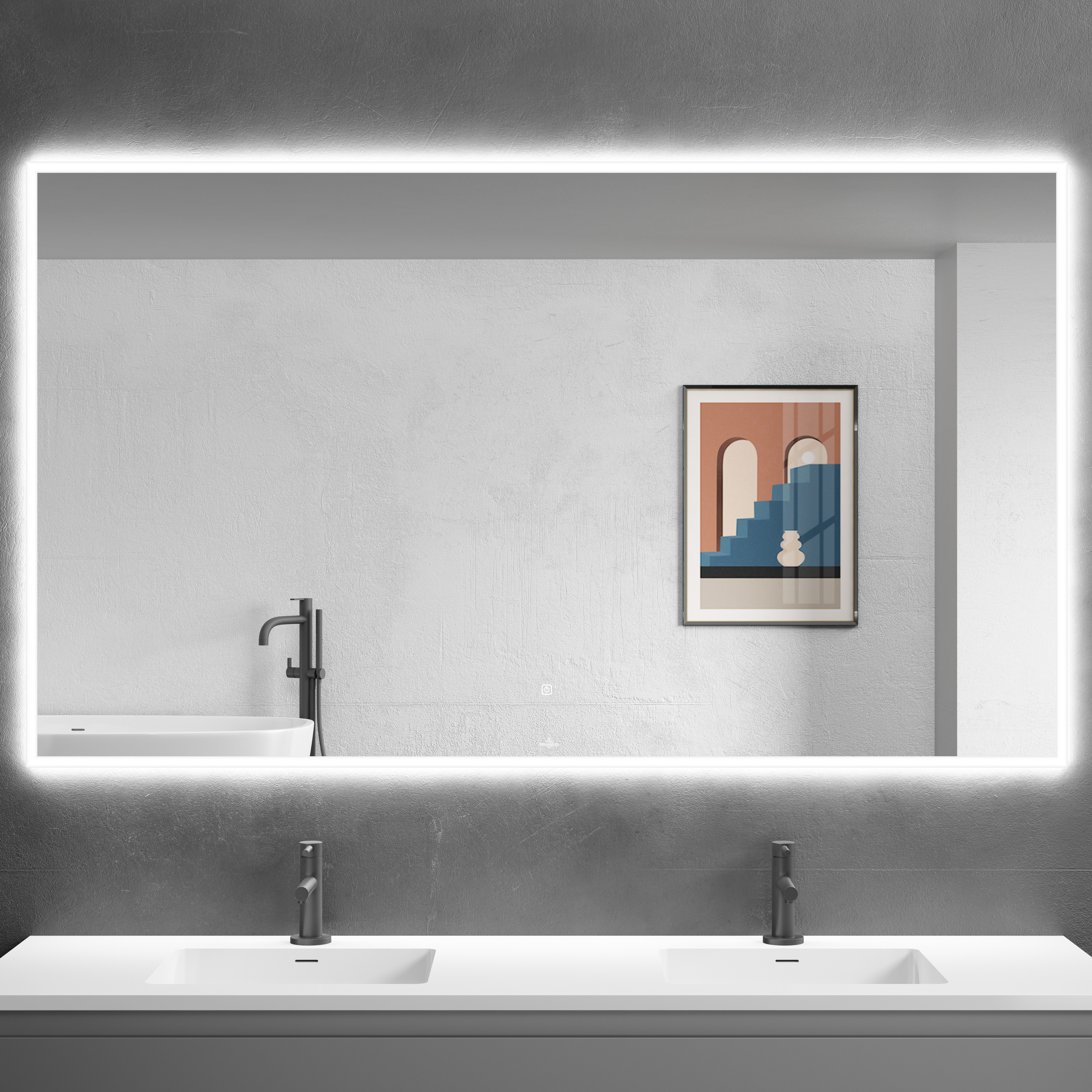 ICERA Icera A072R001 Led Bathroom Mirror 72 Inches