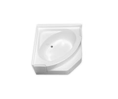 CLARION BATHWARE Clarion Bathware re4500ax-wh Corner Bathtub 55.25in White