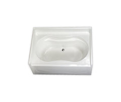 CLARION BATHWARE Clarion Bathware re3100x-wh Acrylx Alcove Bathtub 60x42