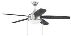 CRAFTMADE Craftmade pha52bnk5-bngw 52 in Ceiling Fan Led Brushed Nickel