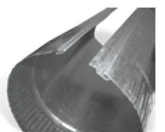 LUKJAN Lukjan rp050830060 Round Duct Pipe 8x60 in 30 Gauge