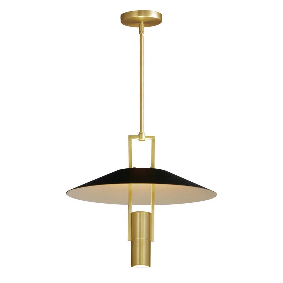 MAXIM Maxim 10098bksbr Tahoe Led Pendant Light 18 in Black Brass